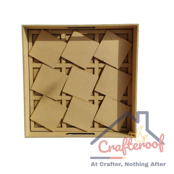 9 Coasters Tray