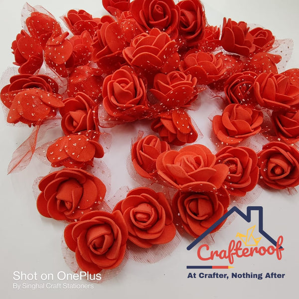 Red Foam Flower - Big