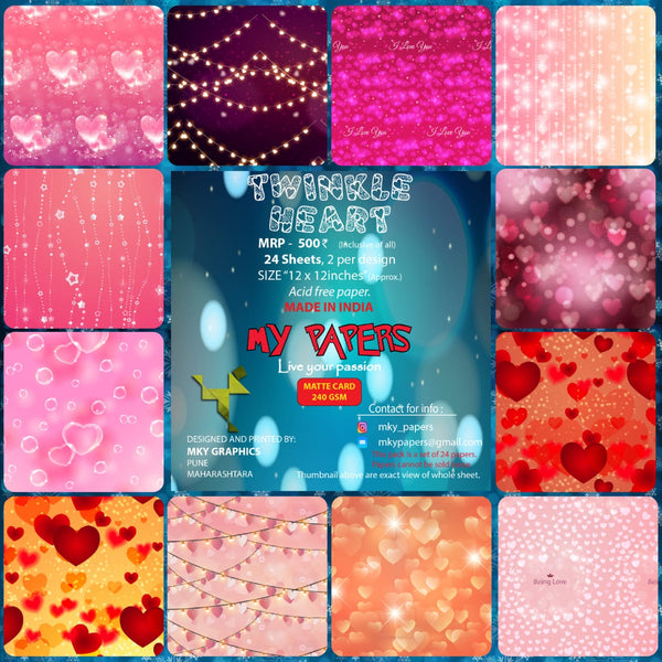 Twinkle Heart - 12*12 Paperpack