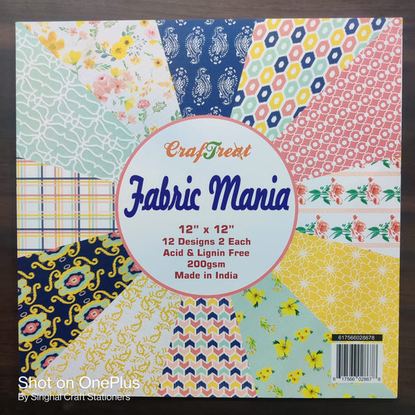Fabric Mania - 12*12 Paperpack