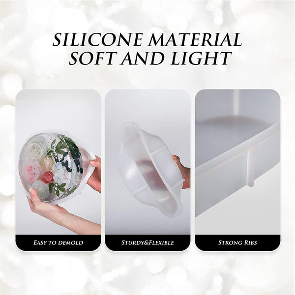 Circle Deep Height Resin Silicone Mould for Preserve Garland