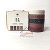Designer Basic Washi tapes #4 – 5tapes/set
