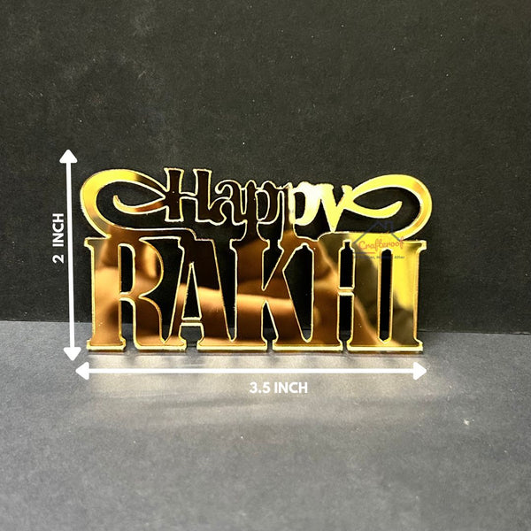 Happy Rakhi Acrylic Cutout #5 - 10pc/pack