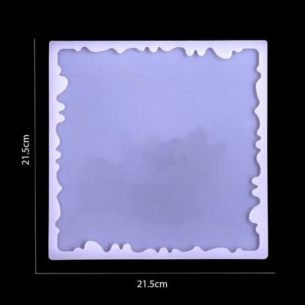 Irregular Square Tray Silicone Mold 8*8 inch