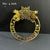 Merry Christmas Frame Golden Acrylic Cutout - 10pcs/pack