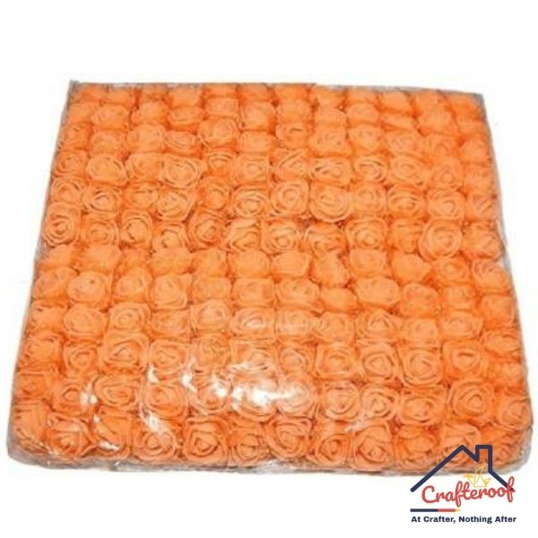 Orange Foam Flower-144pc/pack