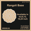 Reusable Rangoli base #46 - To fill color