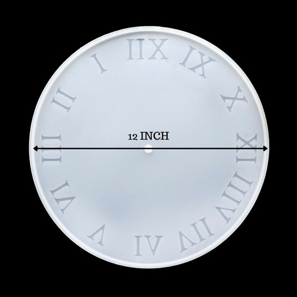 Roman Number Clock Mold 12 inch