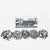 Shakers Set of 5 : Silver