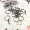Silver Rings With Chain - 25pc/pack