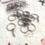 Silver Rings With Chain - 25pc/pack