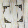 Heart Antique Metal Corner-4pc