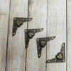 Heart Antique Metal Corner-4pc