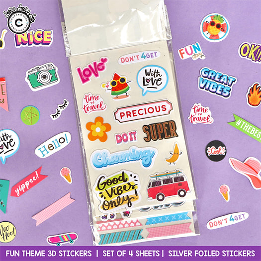 3D Stickers Fun Theme