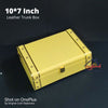Leather Trunk Box - Yellow - 10*7 inch