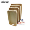 Rectangle Tray Set - 4pc set