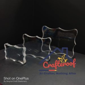 Rectangular Glass Slab Set For Clear Stamp