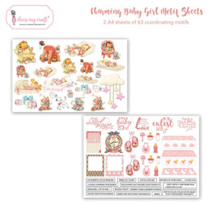 Charming Baby Girl Motif Sheet
