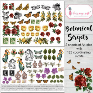 Botanical Scripts Motif Sheet