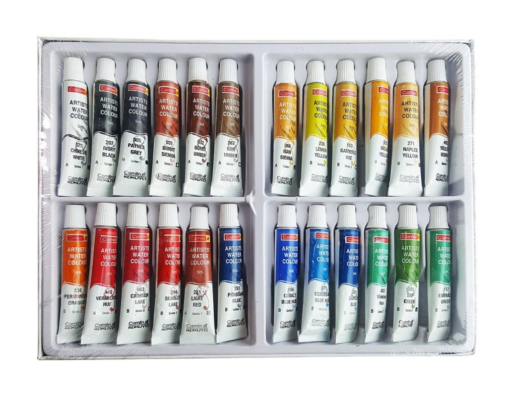 Camlin Water Color Tube - 24 Shades - Crafteroof