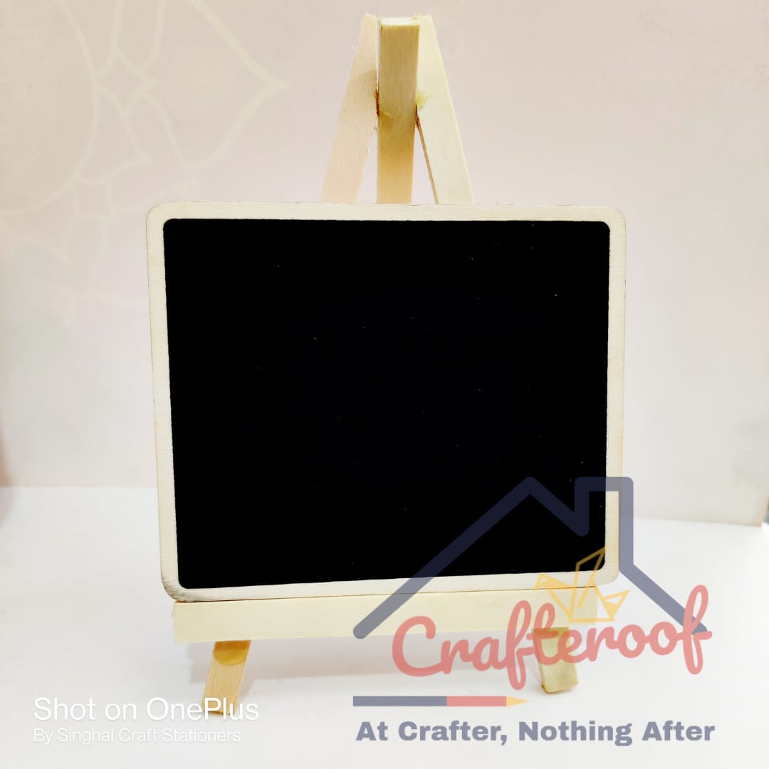 Rectangle Chalk Board With Eisel - Crafteroof