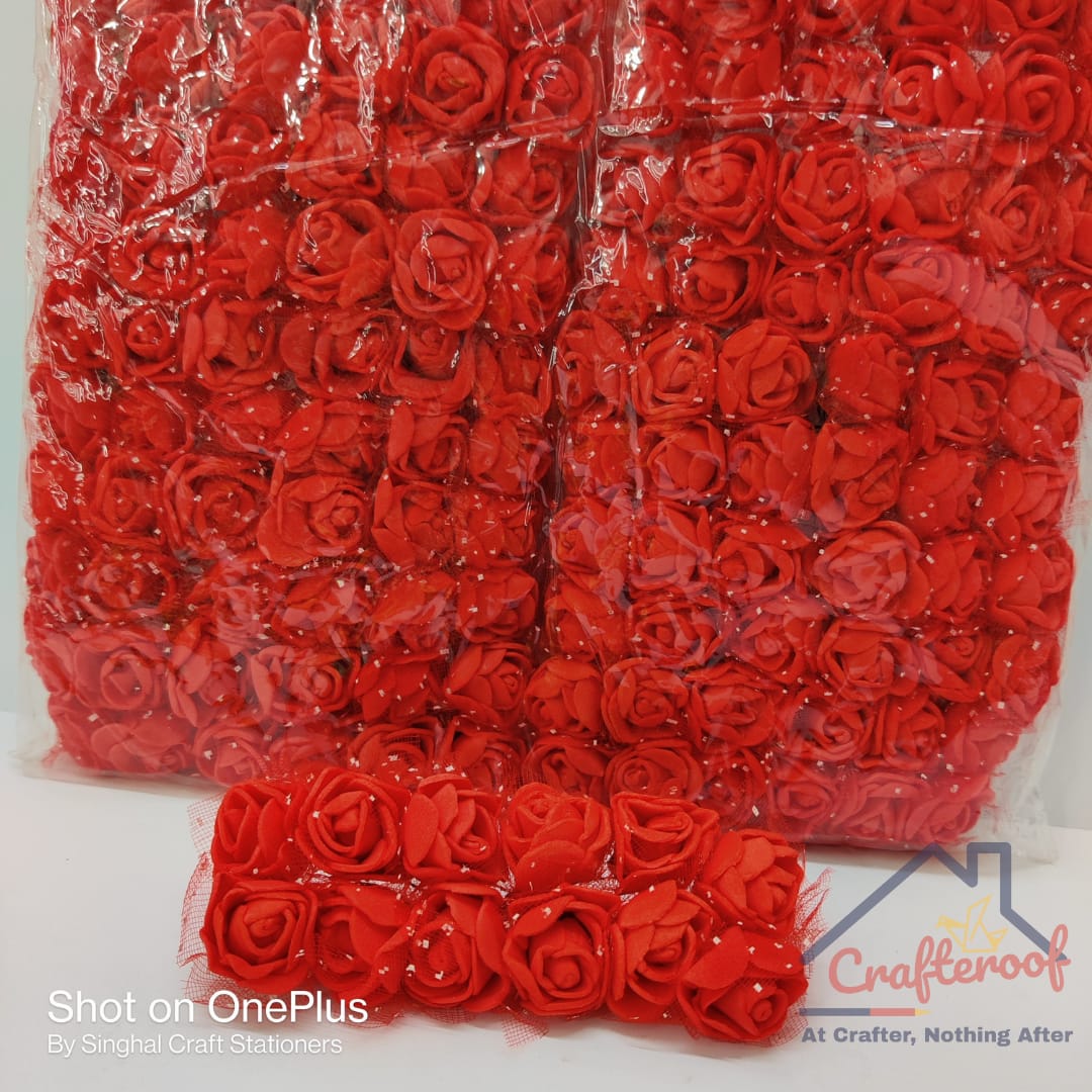 Red Foam Flower - Crafteroof