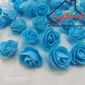 Sky Blue Foam Flower – Big
