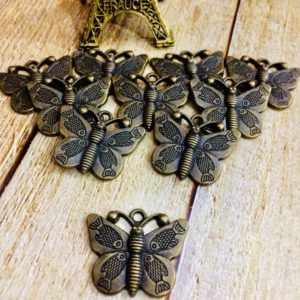 Butterfly Metal Charm #1