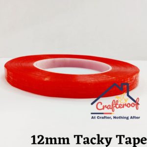 12 MM Red Tacky Tape – Double Sided Adhesive Tape