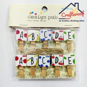 ABCD Wooden Clips