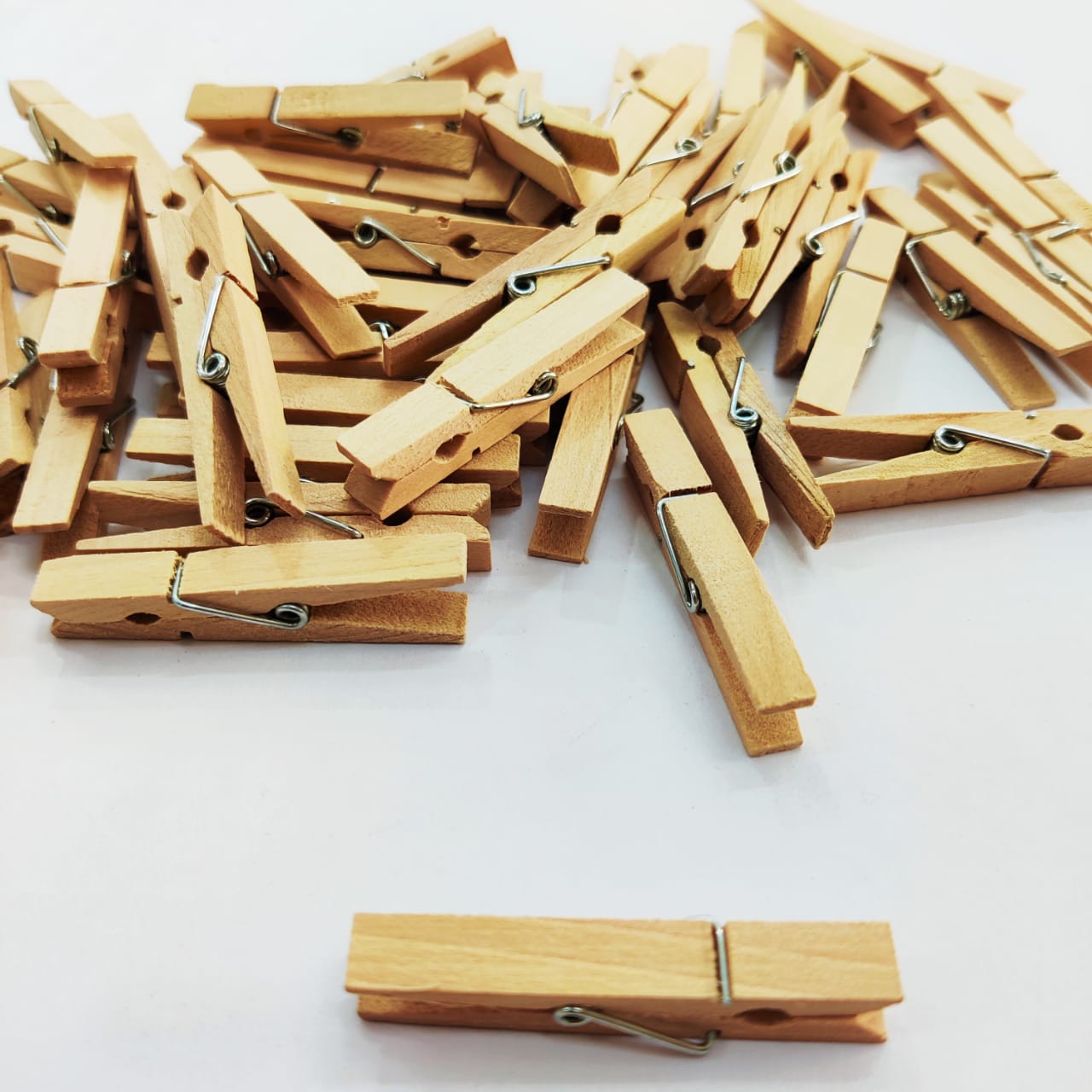 Big Wooden Clips 5cm - 50pcs/pack - Crafteroof