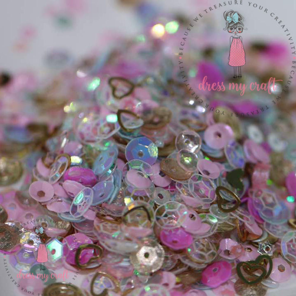 Pink Celebration Sequins - Crafteroof