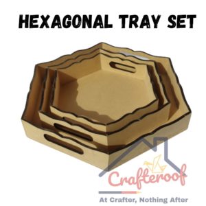 4 inch Hexagon Box - Kgkrafts's Boutique