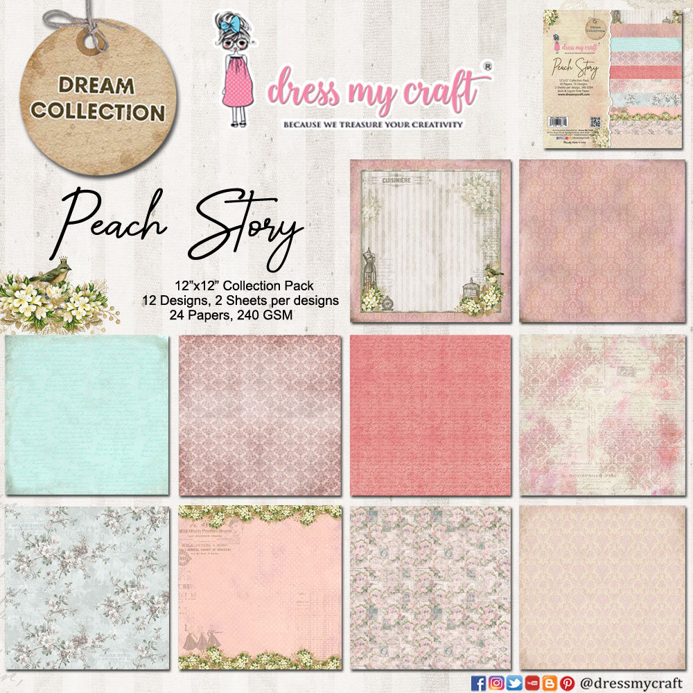 Peach Story - 12 x 12 Paper Pack - Crafteroof