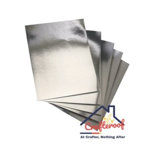 Silver Mirror Cardstock 12*18inch -10 Sheet
