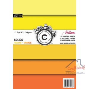 12″ by 18″ Vellum | Yellow – Orange
