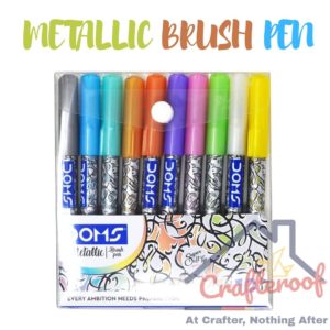 Metallic Brush Pen Set 10 Shades