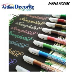 Metallic Brush Marker Pen set – 4 pc set