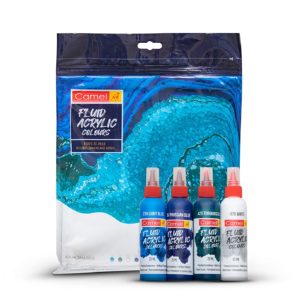 Camel Fluid Acrylic Kit – Aqua Series