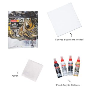 Camel Fluid Acrylic Kit – Monochrome Series