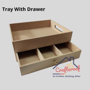 Tray with Drawer (+Brass Knob)
