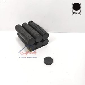 12mm Black Magnets -20pc