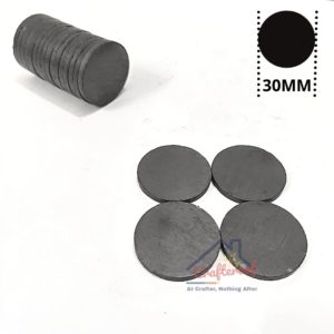 30mm Black Magnets -20pc