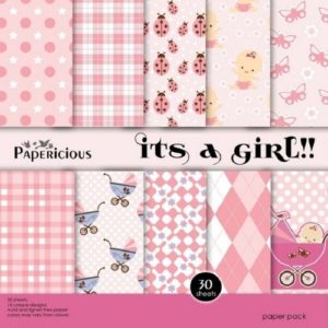 Its A Girl -12*12 Paperpack