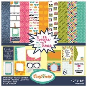 SELFIE TIME PAPER PACK 12X12 INCHES