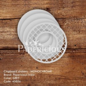 Monochrome- 3D Shaker Card