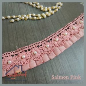 Frill Lace - Salmon Pink