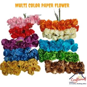Multicolor Paper Flower – 120pc/pack