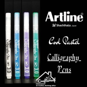 Artline Calligraphy Pens set 3.0 – Cool Pastel