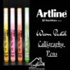 AL10303-artline warm pastel calligraphy pen set